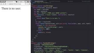 Server Side JavaScript - authentication MySQL 4 : login
