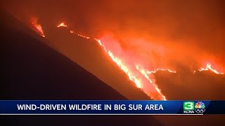 Wildfire near Big Sur forces evacuations, shuts down Highway 1