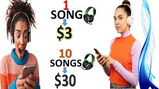Get Paid To Listen To Music For Free [Make Money Online beginners tutorial 2021] SURE $3 PER SONG