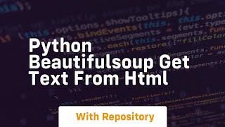 python beautifulsoup get text from html
