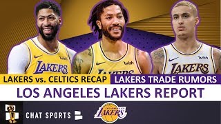 Lakers vs. Celtics Recap, Anthony Davis Return & Lakers Trade Rumors On Derrick Rose & Kyle Kuzma
