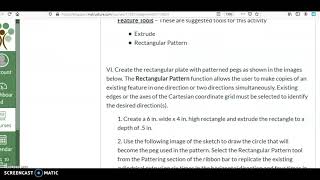 Rectangle Pattern in Onshape