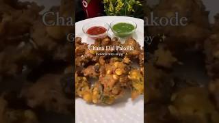 Crispy Chana Dal Pakode:When hunger strikes, these Dal Pakode are the ultimate solution✨💕🤌🏻