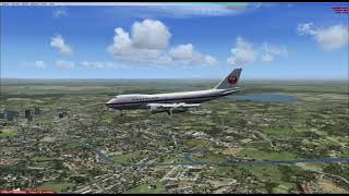 Japan Airlines Boeing 747-200 landing at Narita [FSX]