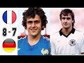 Germany 3 x 3 (5-4) France (Platini, Rummenigge)  ● 1982 World Cup Extended Goals & Highlights HD