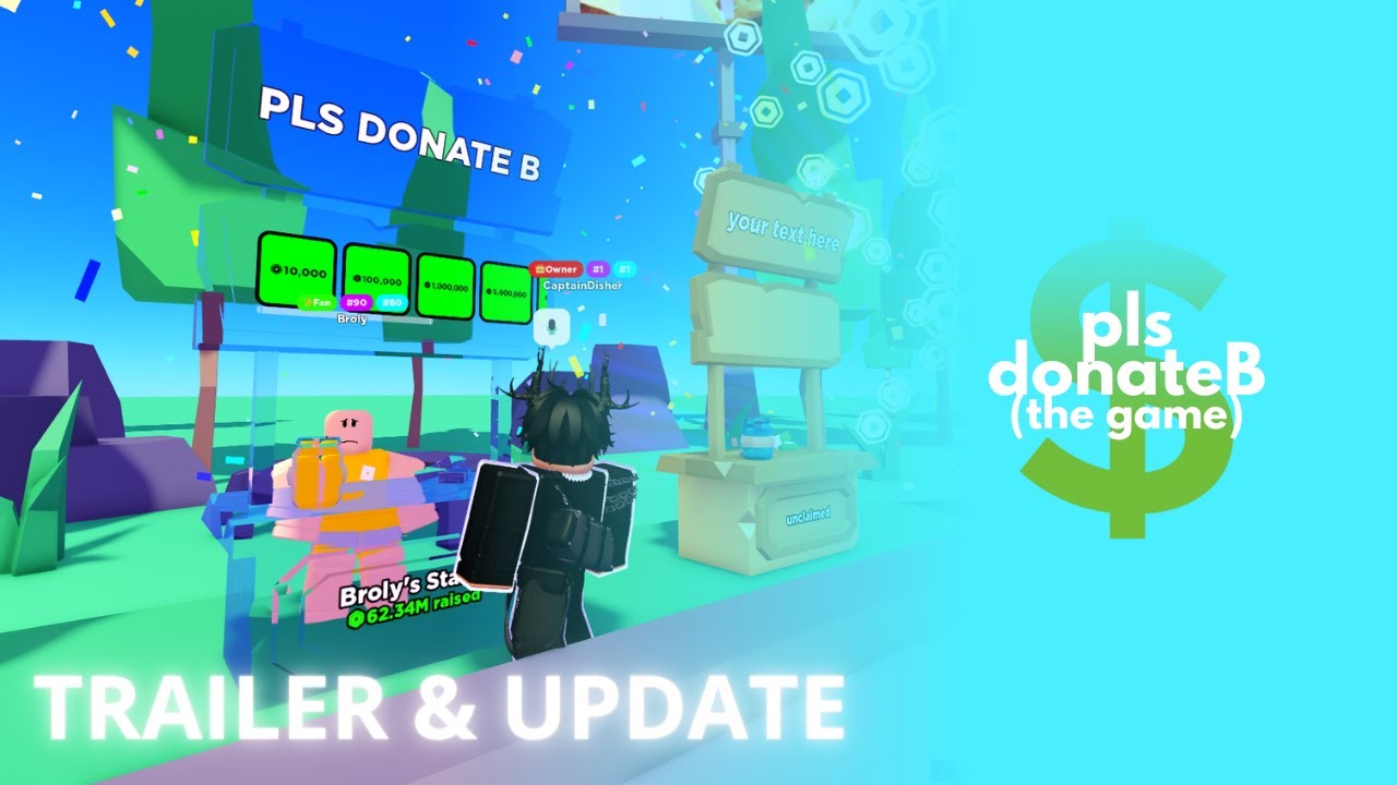 PLS DONATE B 💸 | TRAILER & UPDATE | ️ - YouTube