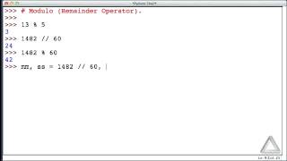 Unit 3 Video 8: Modulo & divmod() Function