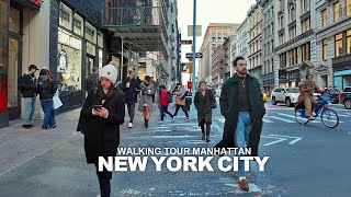 NEW YORK CITY TRAVEL 129 - WALKING TOUR MANHATTAN Lafayette Street, Broadway, SoHo, Central Park, 4K