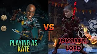 playing as kate vs immortal lord || shadow fight 3