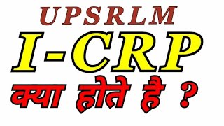 UPSRLM||कम्युनिटी कैडर ICRP क्या होते हैं ?@todaysdawn455 NRLM/UPSRLM