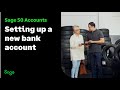 Sage 50 Accounts (UK): Setting up a new bank account