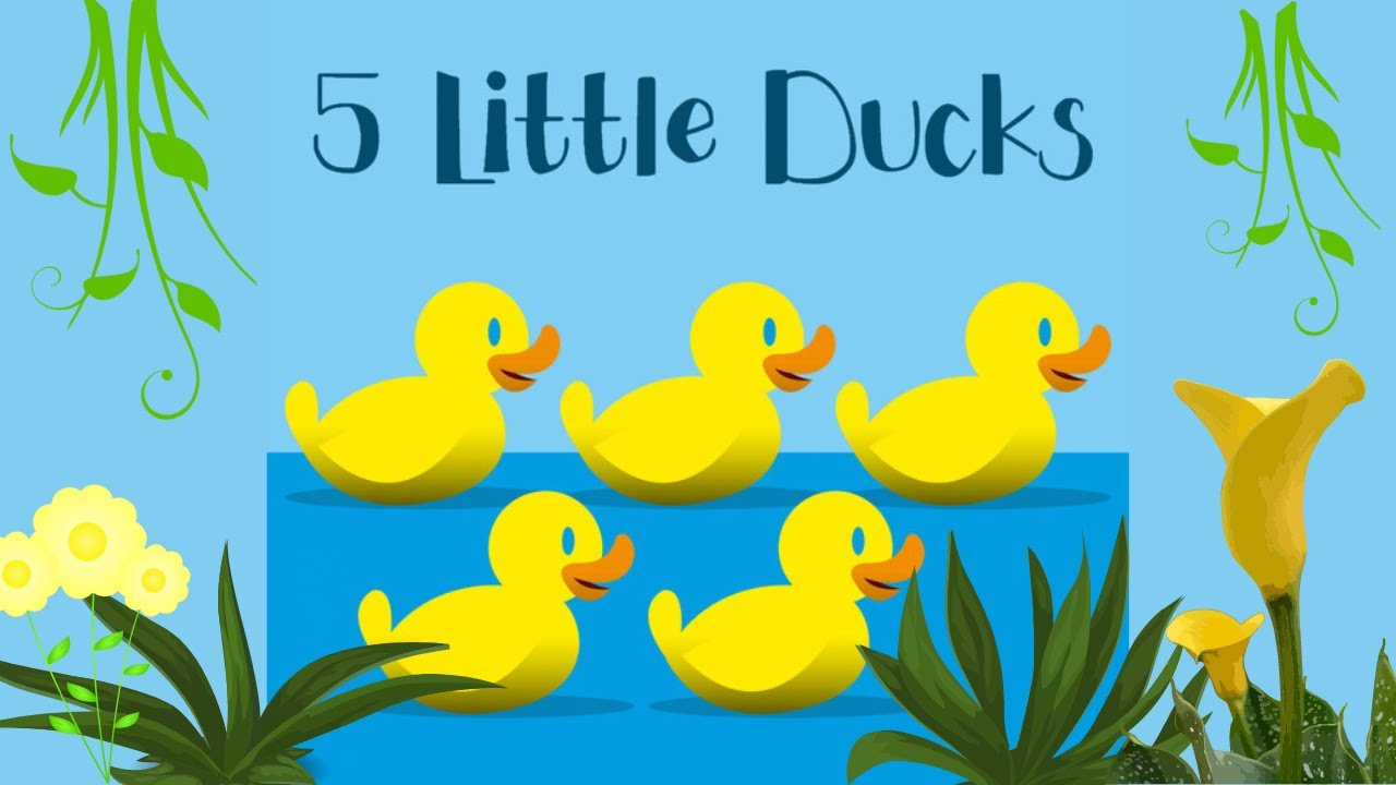 5 Little Ducks / Five Little Ducks Went Swimming One Day/English ...