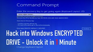 Unlock, Turn off BitLocker ENCRYPTED Drive WITHOUT a RECOVERY KEY in 1 Minute