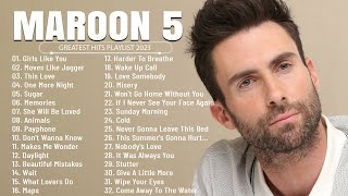 Maroon 5 - Greatest Hits  Album - Best Songs Collection 2023