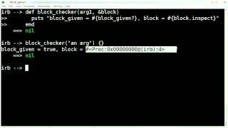 Ruby Essentials -- Blocks