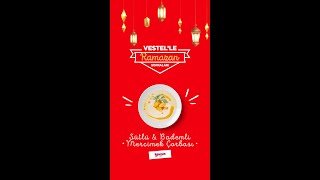 Ramazan sofraları Vestel'le olur! 🌙  Sütlü \u0026 Bademli Mercimek Çorbası yemek.com'un katkılarıyla.