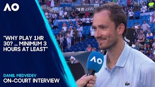 Daniil Medvedev On-Court Interview | Australian Open 2025 First Round