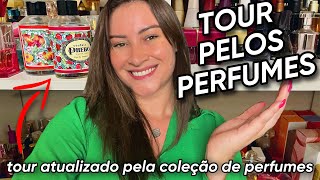 TOUR PELA MINHA COLEÇÃO DE PERFUMES | tour atualizado pelos perfumes NATURA e OBOTICÁRIO parte I