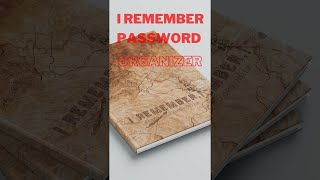 📕 🏡 I Remember Password Organizer 📕 🏙 Password logbook Perfect for home and office. #Shorts