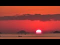 瀬戸内海の達磨夕日