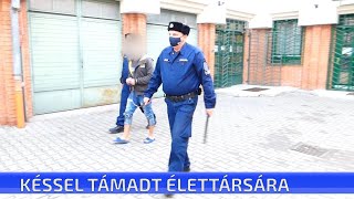 Késsel támadt élettársára