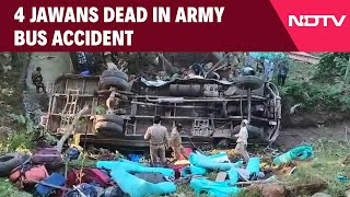 Budgam News | 4 Jawans Dead As Bus Falls Into Gorge In Jammu And Kashmir's Budgam | Jammu Kashmir