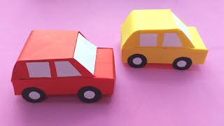 How To Make Easy Paper Toy CAR For Kids / Nursery Craft Ideas / Paper Car Craft / KIDS crafts/ CAR