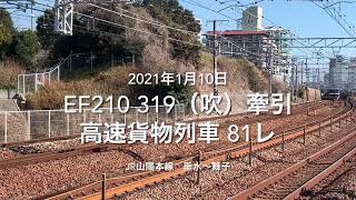 EF210 319（吹）牽引 高速貨物列車 81レ