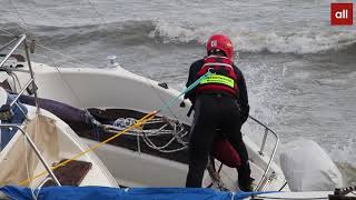 Sturm am Bodensee: Wasserwacht und Co. in Wasserburg im Einsatz