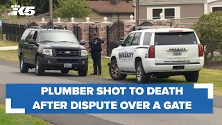 Plumber shot to death in Spanaway after dispute involving a gate, officials say