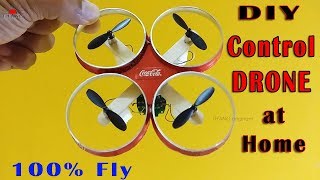 How to make Drone at Home (Quadcopter) very Easy | DIY Helicopter Can Fly