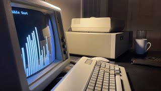 Writing a Sorting Algorithm Visualizer in Quick Basic on an IBM PC/AT 286