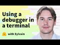 Using a debugger in a terminal
