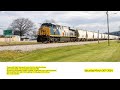 4K! Chasing CSX 1982 Seaboard up the Ohio River Sub! 03 30 24!