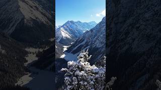 Ущелье Каракол. #kyrgyzstan #mountains #copter #lake #travel #nature #winter