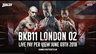 JIMMY SWEENEY v KRIS TREZISE WORLD BKB MIDDLEWEIGHT FIGHT BKB11 BARE KNUCKLE BOXING 02 LONDON