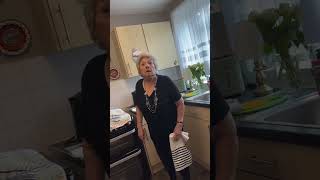Standard Sunday morning aggression in this house ๐๐ #funny #prankgrandma #grandma #grimegran #viral