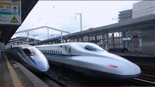 【新幹線高速通過 】N700A系   新下関駅からです。