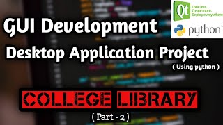 [part-2] Build a GUI Python project desktop App complete tutorial | python gui projects |AviUpadhyay