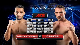 Уоррен Стевельманс vs. Хюсни Бекири | Warren Stevelmans vs. Hysni Beqiri | ACB KB 3