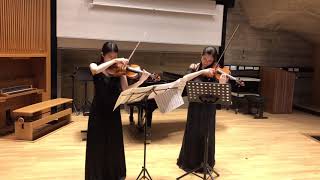 Yumiba sisters violin duo - Japan - For the Kreutzer International Competition - Chamber Music Cat B