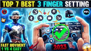 Top 7 Best 3 FINGER Custom Hud Free Fire🔥 (MOVMENT+HEADSHOT)😎 Best Custom Hud In FF | Gamer guruji