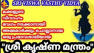 Krishna Mantra For Marriage ||മക്കളുടെ വിവാഹം അമ്മമാർക്കായൊരു കൃഷ്ണ മന്ത്രം|| SRI VISWA VASTHU VIDYA