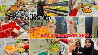 ☪️💥முதல் சுஹூர் to இப்தார் Vlog😍Ramadan2025/Hyderabadi Bagara Rice Mutton Korma/Kiwi Punch/ZanaVlogs