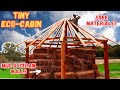 Building A Tiny Straw & Mud House With Free Or Reclaimed Materials | Thatch Roof | Off-Grid Project