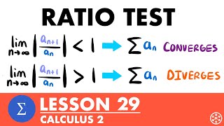 Ratio Test | Calculus 2 Lesson 29 - JK Math