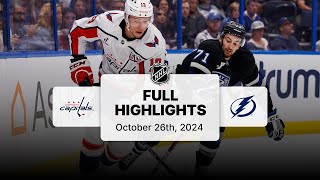 Capitals at Lightning | October 26, 2024 | NHL Full Game Highlights