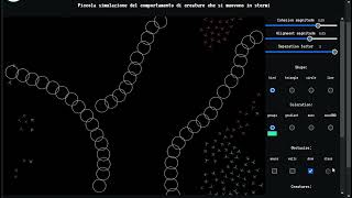 Creative Coding : Flocking Simulation p5.js
