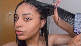 ALISANDO MEU CABELO EM CASA! (Sozinha)