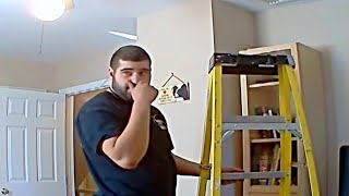 Mom Sets Up Camera, Catches Repairman In The Act
